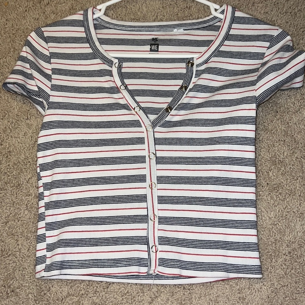 Pacsun red white and blue tshirt